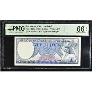 Suriname. 5 Gulden 1963