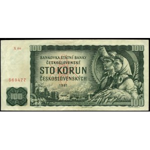 Tchécoslovaquie. 100 Korun 1961