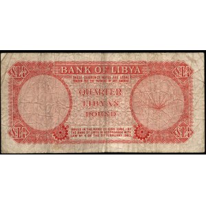 Libya. 1/4 Dinar 1963