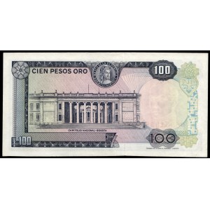 Colombia. 100 Pesos 1968 First Year