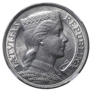 Latvia, 5 Lati, 1929 year, NGC, MS 63