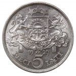 Latvia, 5 Lati, 1929 year