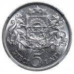 Latvia, 5 Lati, 1931 year, NGC, MS 62