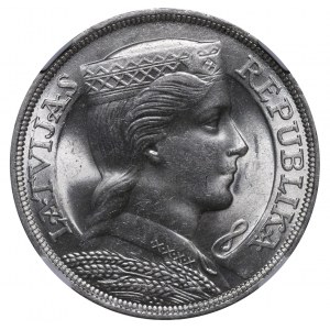 Latvia, 5 Lati, 1931 year, NGC, MS 62