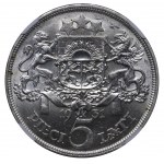 Latvia, 5 Lati, 1931 year, NGC, MS 62