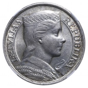 Latvia, 5 Lati, 1932 year, NGC, MS 61
