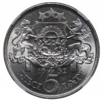 Latvia, 5 Lati, 1932 year, NGC, MS 63
