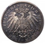 Grand Duchy of Hesse-Darmstadt, 3 Mark, 1910 year, A, NGC, PF 63 CAMEO