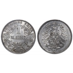 Germany, 1 Mark, 1881 year, E, PCGS, MS 62