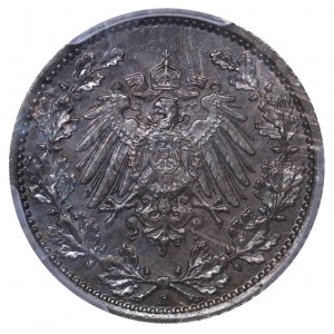 Nemecko, ½ marky, rok 1918, A, PCGS, MS 66