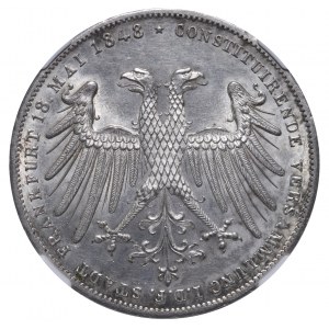 Germany, 2 Gulden, 1848 year, Constitutional Convention May 18, NGC, MS 63