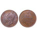 Italy, 10 Centesimi, 1867 year, ·OM·
