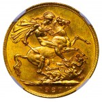 Afrique du Sud, 1 souverain, année 1927, NGC, MS 61