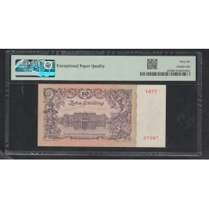Rakúsko, 10/- Schilling, rok 1950, 66 Gem Unc
