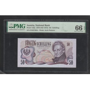 Rakúsko, 50/- Schilling, rok 1970, 66 Gem Unc