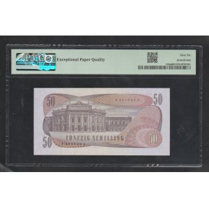 Rakúsko, 50/- Schilling, rok 1970, 66 Gem Unc