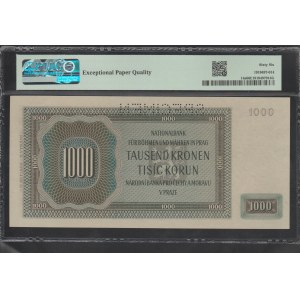 Böhmen &amp; Mähren, 1000 Kronen, 1942 Jahr, 66 Gem Unc, Exemplar