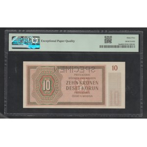 Bohemia and Moravia, 10 Korun, 1942 year, 65 Gem Unc, Specimen