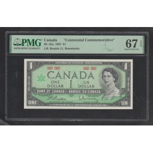 Canada, 1 Dollar, 1967 year, 67 Superb Gem Unc, Centinnial Commemorative