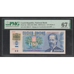 Czech Republic, 1000 Korun, 1985 year, 67 Superb Gem Unc