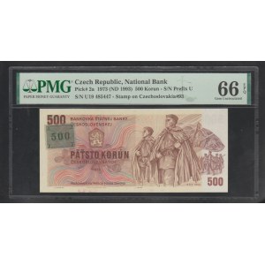 Czech Republic, 500 Korun, 1973 year, 66 Gem Uncirculated
