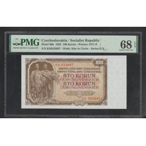 Czechoslovakia, 100 Korun, 1953 year, 68 Superb Gem Unc, Top