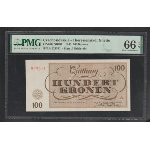 Československo, 100 korún, rok 1943, 66 drahokamov, neobalené