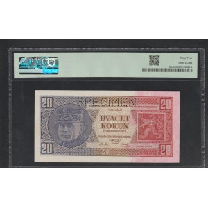 Czechoslovakia, 20 Korun, 1926 year, 64 Choise Uncirculated, Specimen