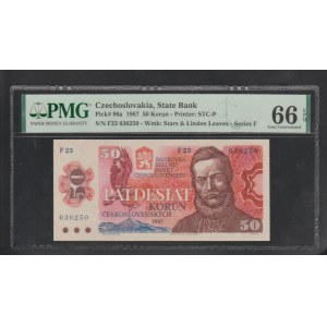 Czechoslovakia, 50 Korun, 1987 year, 66 gem Uncirculated