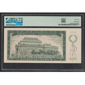 Czechoslovakia, 5000 Korun, 1945 year, 64 Choice Uncirculated, Specimen