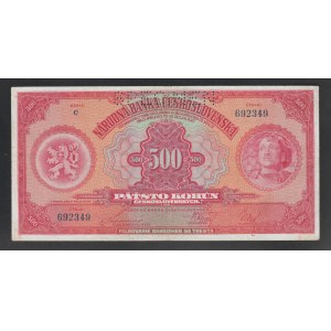 Czechoslovakia, 500 Korun, 1929 year, Specimen