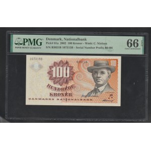 Denmark, 2002 year, 100 Kroner, 66 Gem Uncirculated