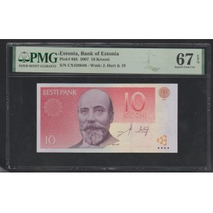 Estonia, 10 Krooni, 2007 year, 67 Superb Gem Unc