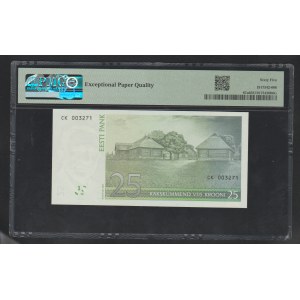 Estonia, 25 Krooni, 2007 year, 65 Gem Uncirculated