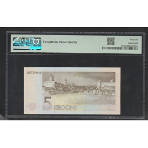 Estonia, 5 Krooni, 1992 year, 65 Gem Uncirculated
