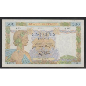 Francúzsko, 500 frankov, rok 1942