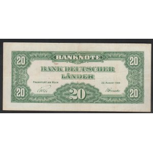 Germany, 20 Deutsche Mark, 1949 year