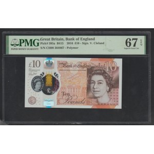 Great Britain, 10 Pounds, 2016 year, 67 Superb Gem Unc