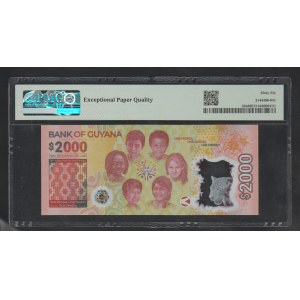 Guyana, 2000 Dollars, 2022 year, 66 Gem Unc, Commemorative
