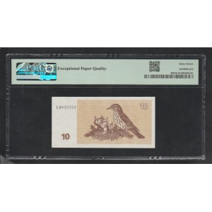 Litva , 10 Talonas , rok 1992, 67 Superb Gem Unc