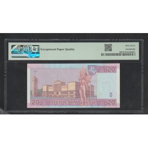 Litva, 20 Litu , rok 2007, 67 Superb Gem Unc