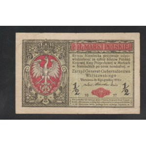 Polska 1/2 Marka, 1917 rok