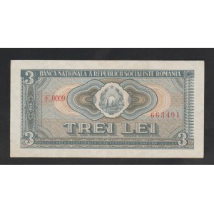 Romania 3 Lei , 1966 year