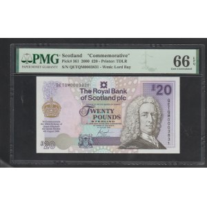 Scotland 20 Pound 2000 years 66 Gem Uncirculated, Commemorative