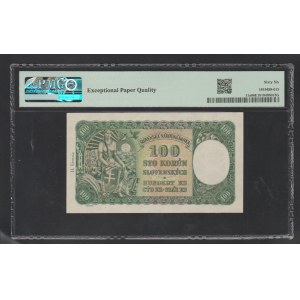 Slovakia 100 Koruna 1940 year 66 Gem Uncirculated, Top