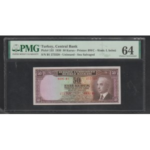 Turkey, 50 Kurus, 1930 year ,64 Choice Uncirculated