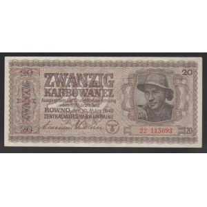 Ukraina, 20 Karbowanez, 1942 rok