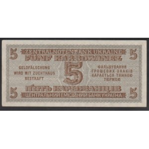 Ukraine, 5 Karbowanez, 1942 year