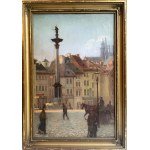 Józef Paucz, Blick auf den Schlossplatz und die Sigismund-Säule in Warschau