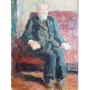 Otto Axer, Portrét muže v interiéru